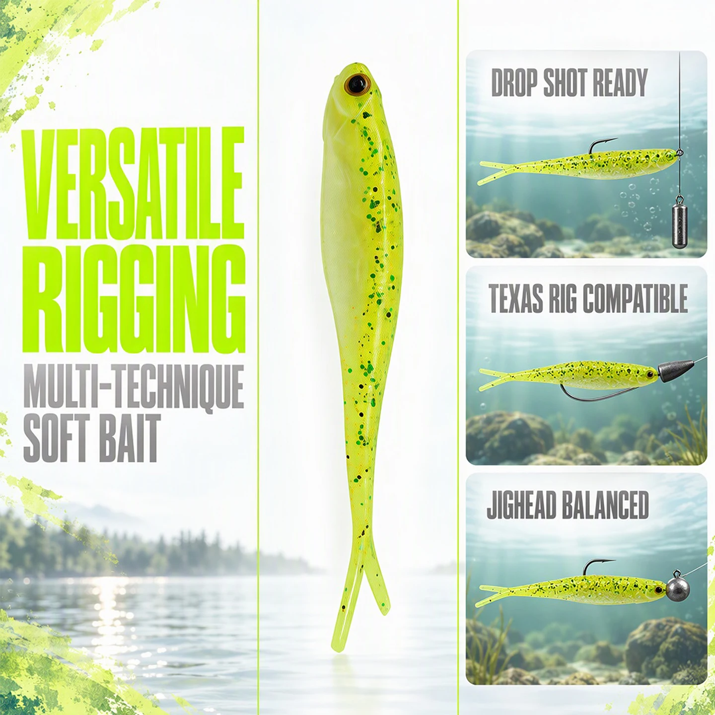 ESFISHING 부드러운 낚시용 루어, 실제 샤드 모양, 130mm, 낚시용 미끼, 미노... - 1