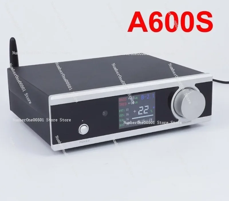 A600S 5.1 Channel Bluetooth Amplifier Separate Bass Adjustment 6 Channel Home Theater Audio Remote Control High Power