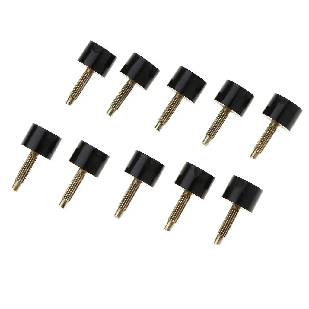 2-6pack 10Pairs High Heel Replacement Tip for Shoe Repair 9mm/10mm Small Black