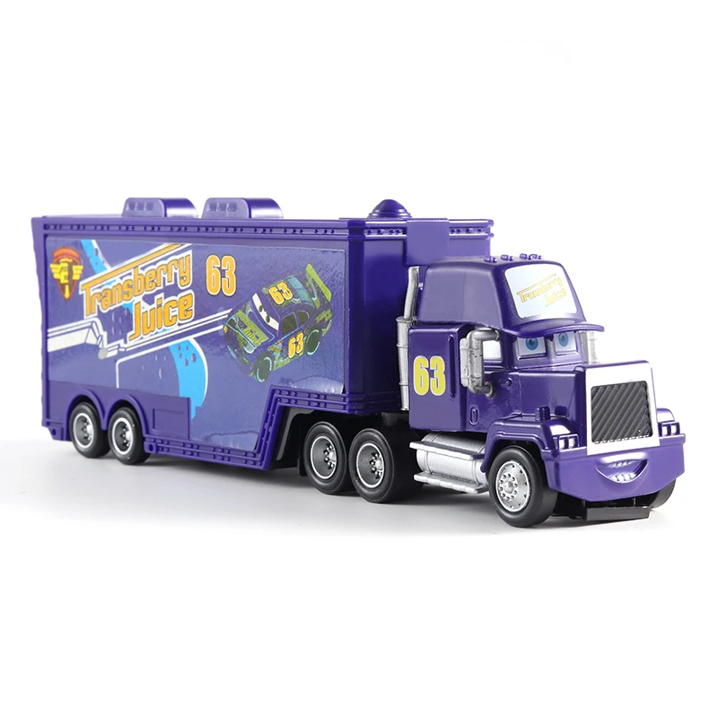 Auto-Transporter Lightning McQueen Jackson Storm Daniel Swervez Chick Hicks' Transporter Legierungs-Druckgussmodell Spielzeug-Container-LKW Geschenke – Detail 19