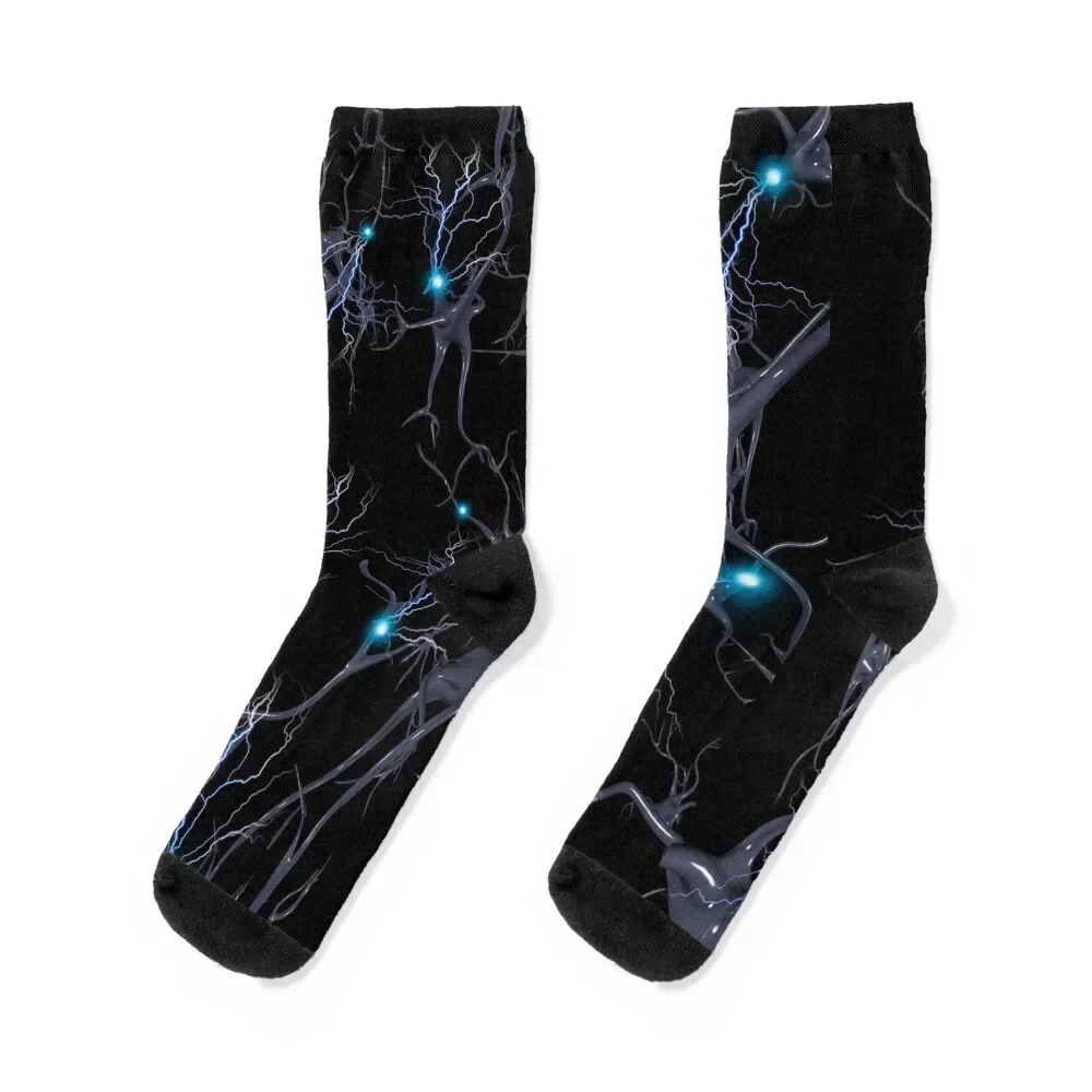 

Brain cells. Neurons Socks Soccer retro christmas stocking Luxury Woman Socks Men's