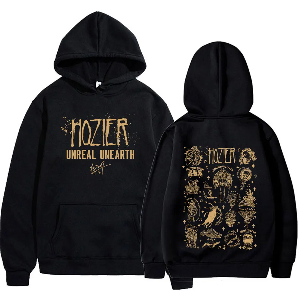 

Hozier Unreal Unearth Unheard Tour Hoodies Men Women Clothing Fashion Vintage Oversized Sweatshirts Casual Long Sleeve Pullovers