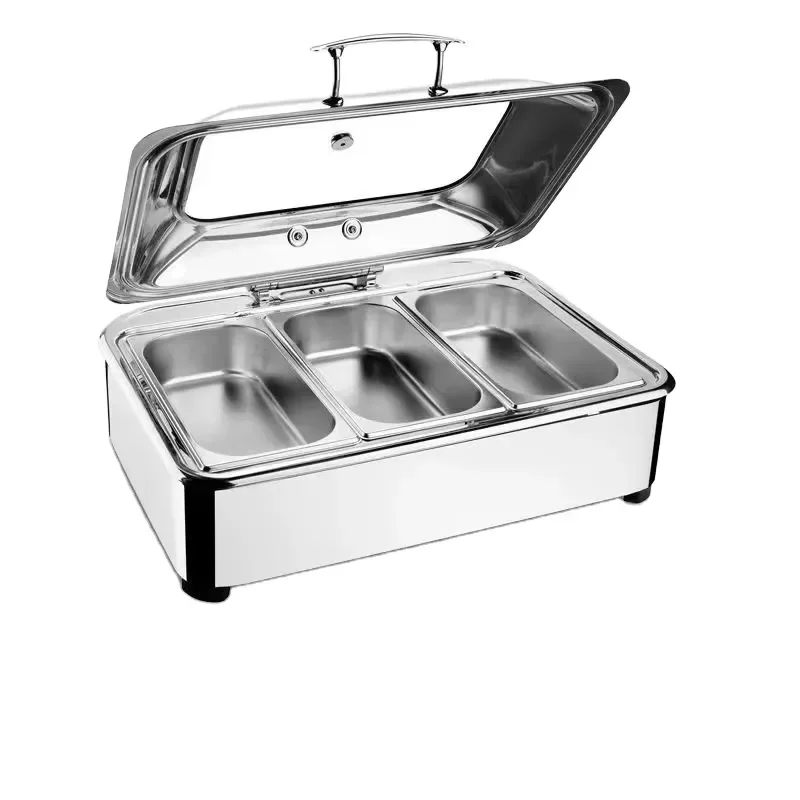 Wholesale Catering Restaurant Stainless Steel Chafing Dishes Food Warmer Set Buffet Stove