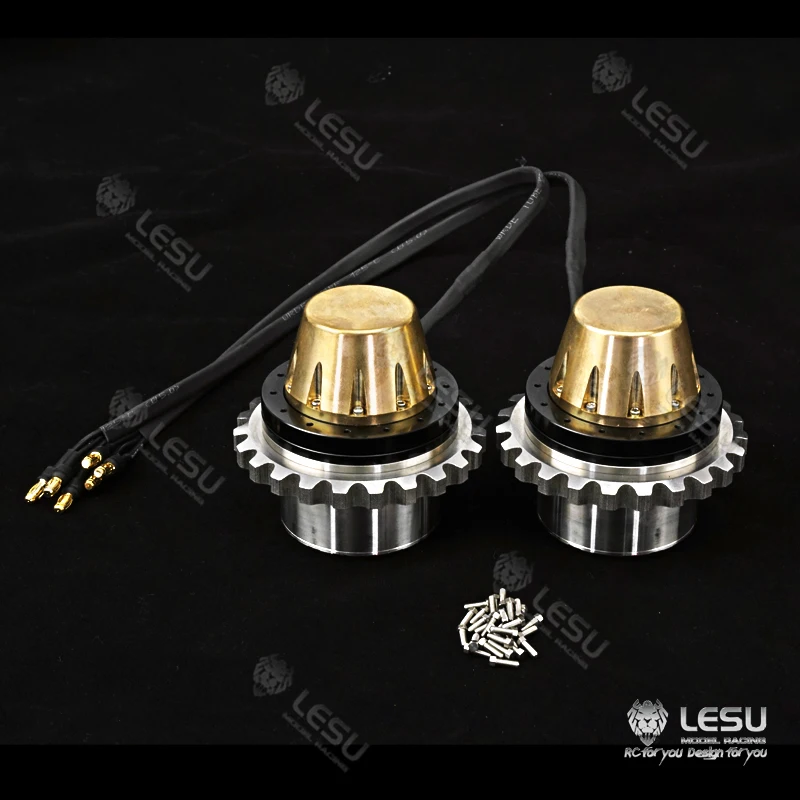 1Pair LESU Metal Sprocket Driving Wheel for 1/14 Carter 374 RC Hydraulic Excavator DIY Model Car