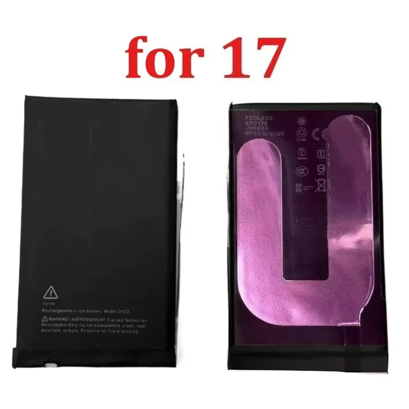 3.89V 3149-5088mAh Replaceable Battery for Iphone17series for 17/17pro/17promax/17air Internal Mobile Phone Repair Spare Parts