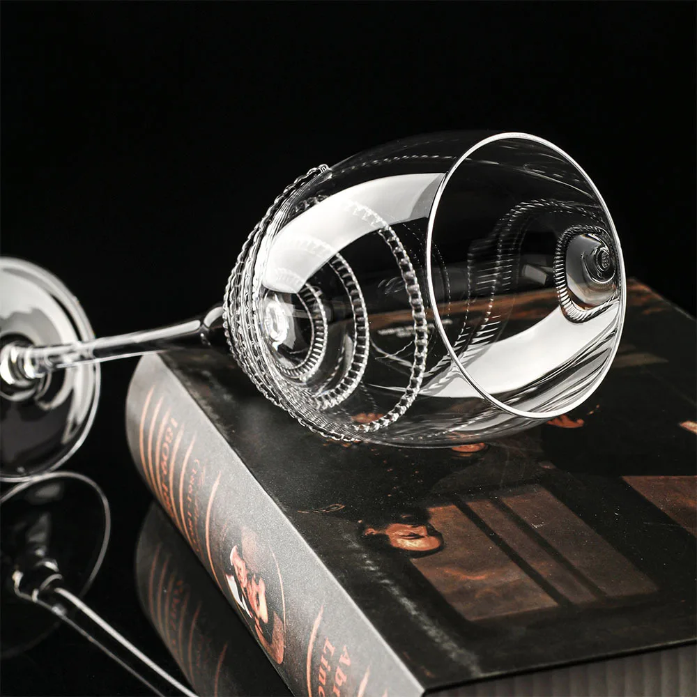 

Vintage European Red Wine Glass Set Luxury Crystal Highball Cup for Home Use