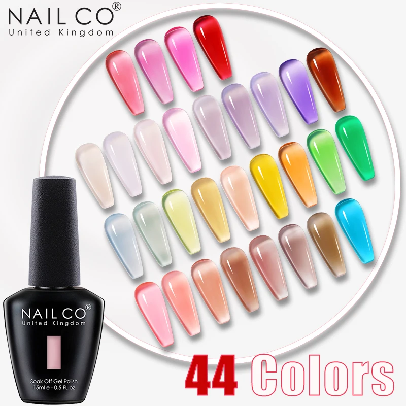 NailCO 15 ml Gel-Nagellack Hema TPO Free Nail Art Translucent Vernis Semi Permanent UV Gel Maniküre Gelpoliermittel Nagelproduktionen