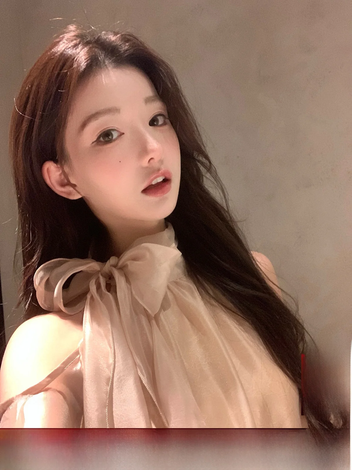 

YOLI Paris Poem Cardigue Soft oulder Chiffon irt Women Autumn Knot Thin Belt Top Korean Sle Commute Wind Loos...