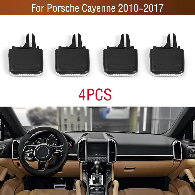 

4PCS Front Air Conditioner Outlet A/C Air Conditioning Vents Tab Clip Repair Kit For Porsche Cayenne 2010- 2014 2015 2016 2017