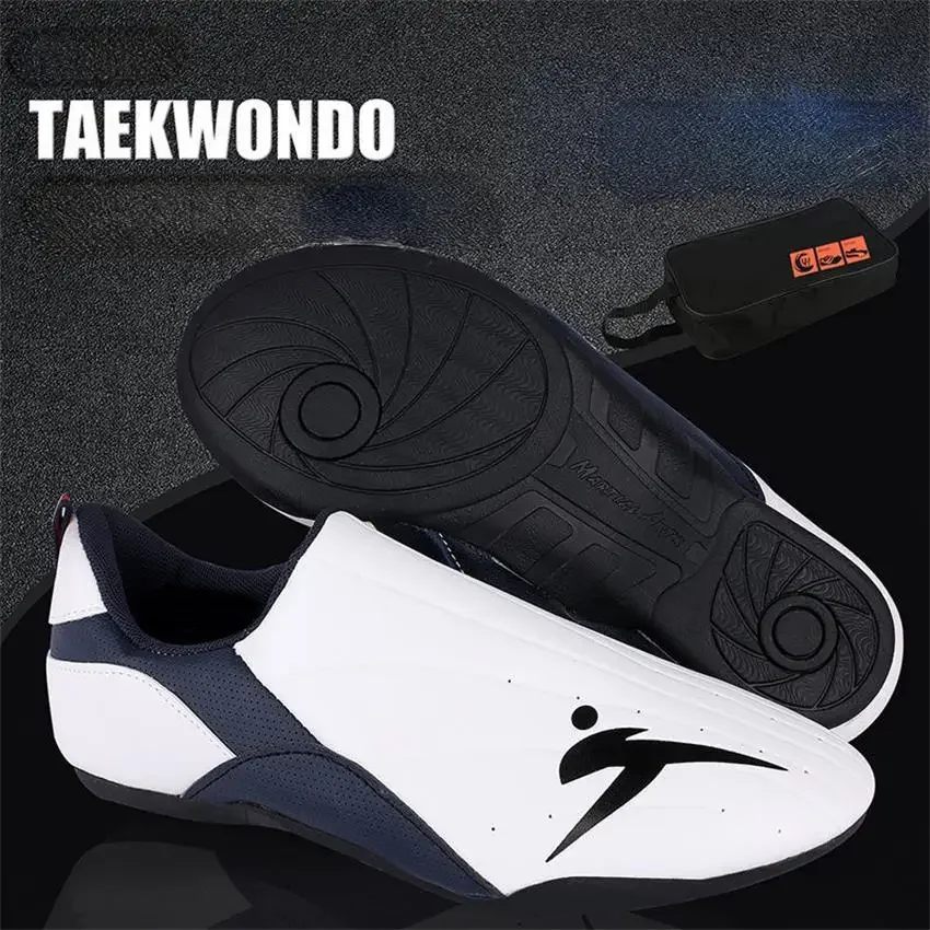 Erwachsene Kinder Verschleißfeste Taekwondo-Trainerschuhe Karate-Turnschuhe Dicke weiche Sohle Atmungsaktive Männer Kampfsport Kung Fu Boxschuh – Detail 12