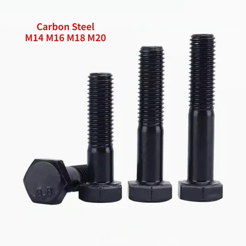 

2/5PCS 8.8 Grade External Hexagonal Screw High-strength Half Tooth Extended Hexagonal Bolt M14/M16/M18/M20