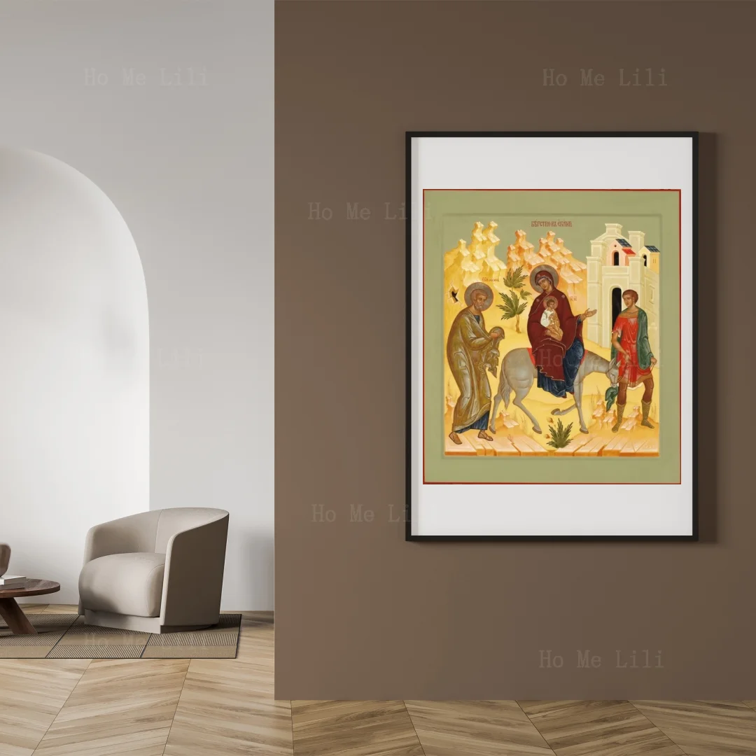 Holy Family Escapes To Egypt Canvas Wall Art For Livingroom Decor