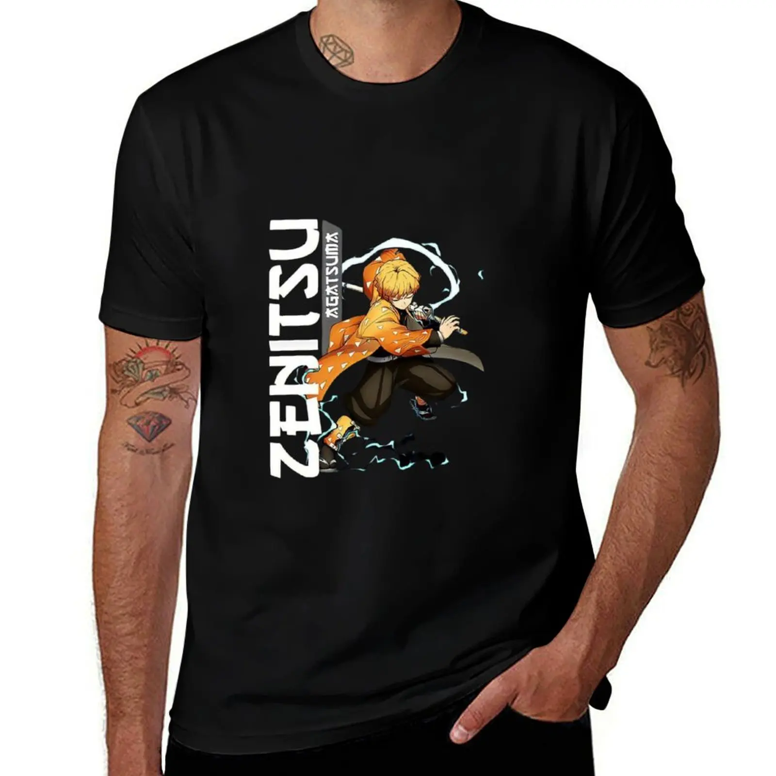 

breathing zenitsu T-Shirt boys whites blue archive vintage clothes Personalized t-shirt mens graphic t-shirts hip hop