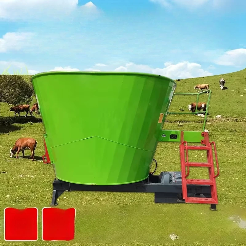 TMR Vertical Traction Feed Full Ration Mixer with New Engine Motor Gearbox and Bearing Core Components Included