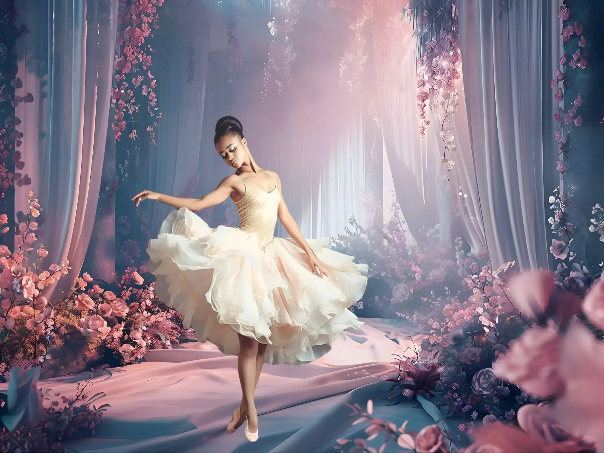 Mehofond Photography Background Spring Romantic Dreamland Floral Kid Adult Birthday Wedding Portrait Decor Backdrop Photo Studio