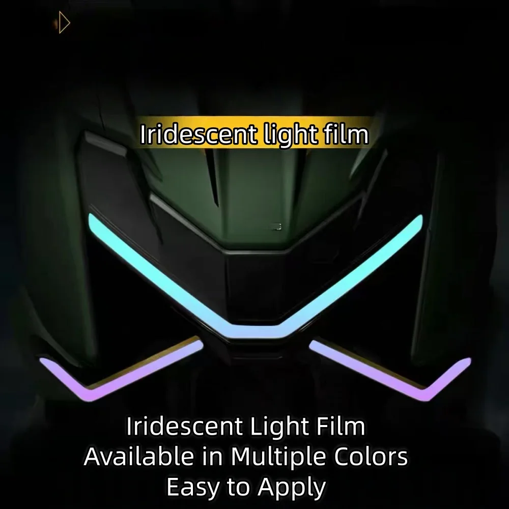 For ZONTES 150X Colorful LED Lighting Film Stickers, Waterproof and Scratch-Resistant Retrofit Accessories