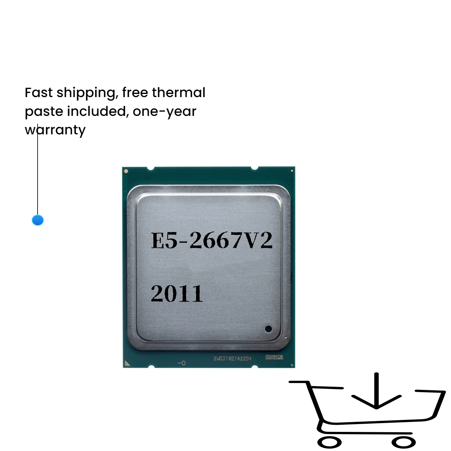 

Xeon E5 2667 V2 2667V2 E5-2667V2 8-Core 3.3GHz LGA 2011 processor