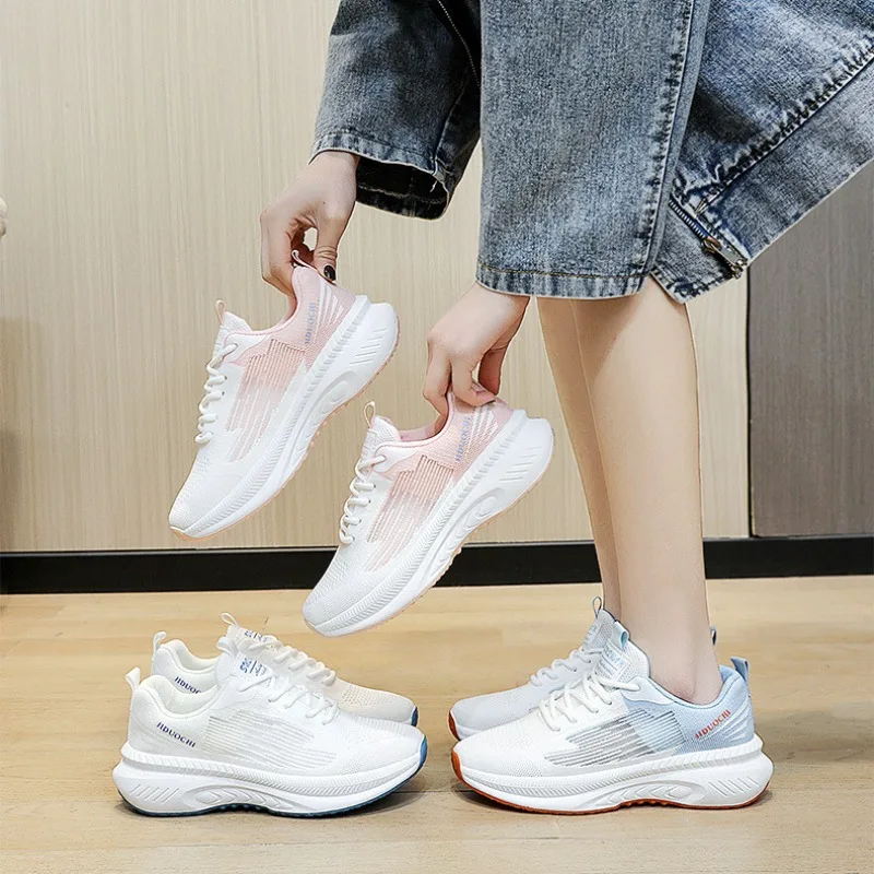 High Quality Chunky Women's Sneakers Spring Summer Breathable All-match Running Shoes Ladies Tennis Shoe Non Slip Walking Shoes