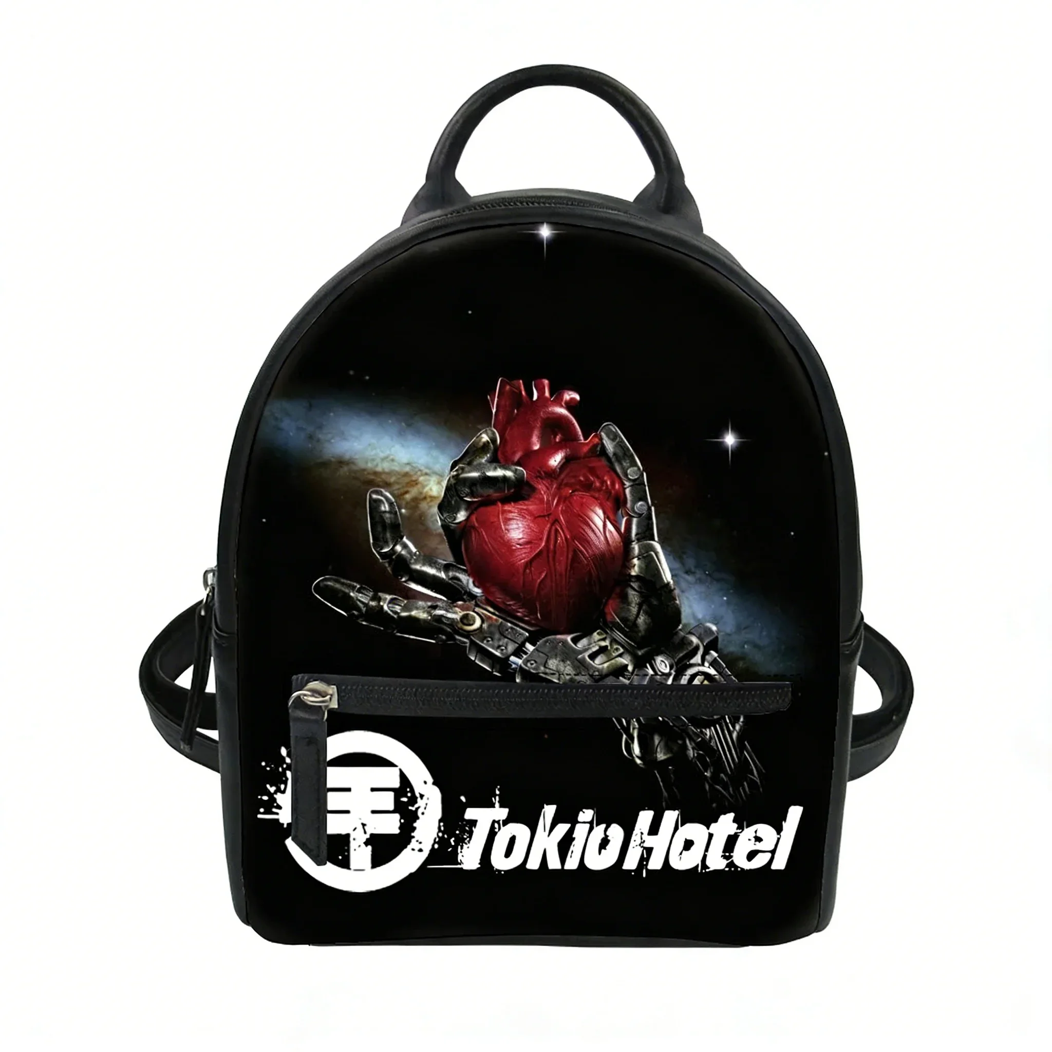 Tokio Hotel Rock Band Custom Backpack Purse Women Carter Schoolbags Double Shoulder Bag Mini Daypack Leather Travel Bag