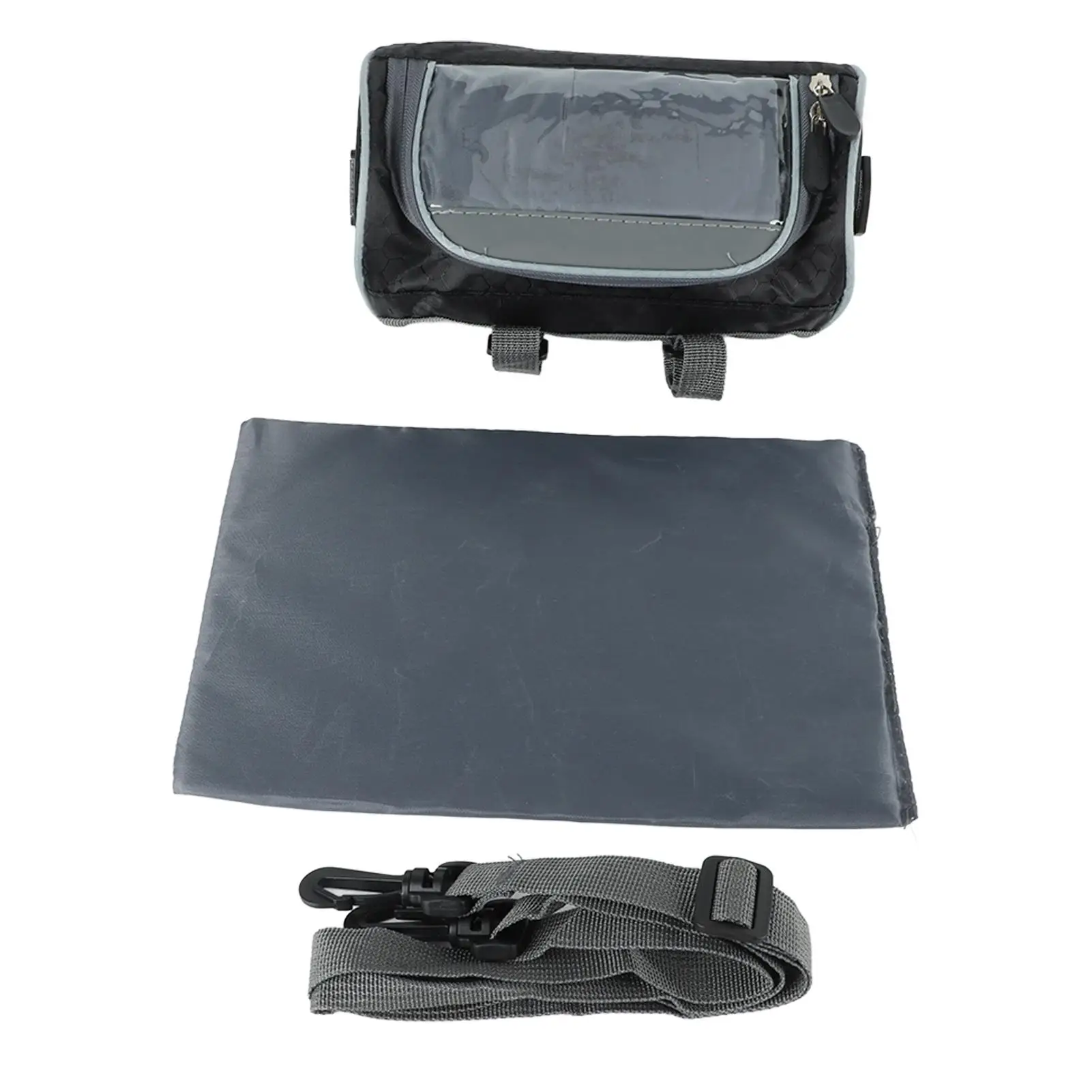 

Waterproof Transparent Bike Handlebar Bag - Easy Install Large Capacity Front Pouch for Cycling