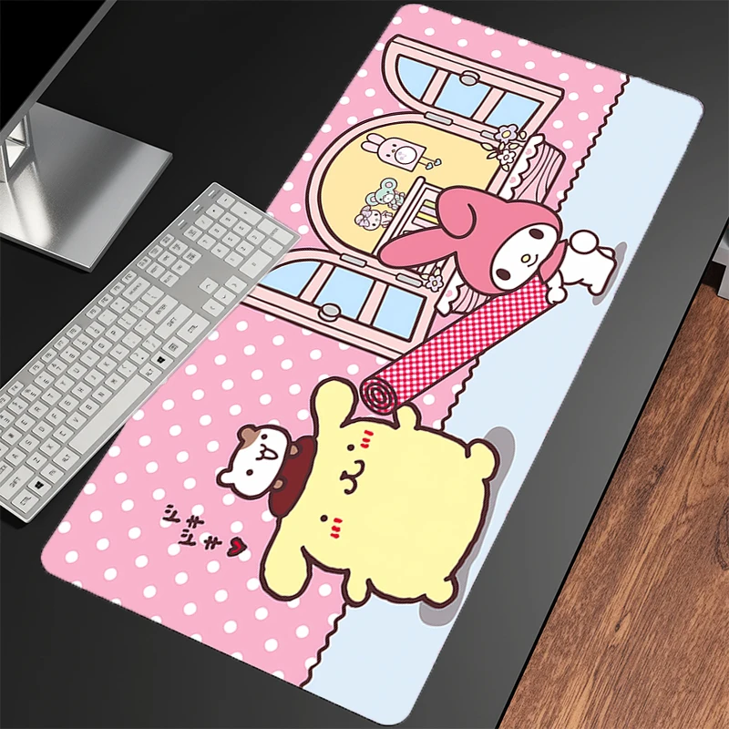 マウスパッド マイメロディ Eスポーツ ラバーゲームアクセサリー Gabinete ゲーマー PC コンピューターデスクマット 滑り止めキーボードパッド タブレットマウスパッド