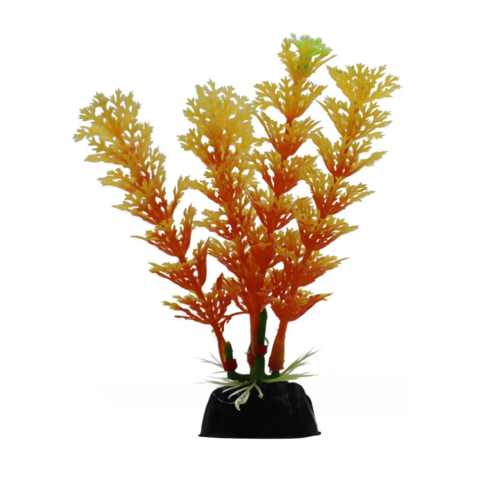 

10 Pcs Artificial Water Plants Simulation Aquatic Plant Fake Fish Tank Decor Mini L scape Bonsai Waterproof Plastic Gardening