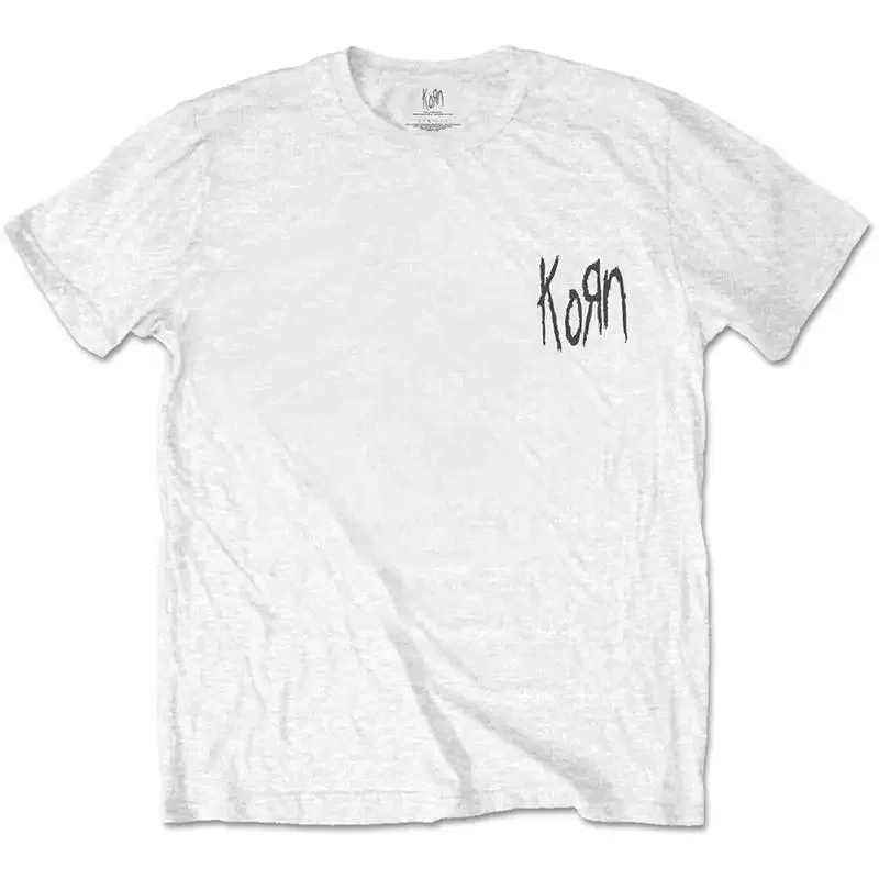 Korn Suffering Scratchy Logo White T Shirt