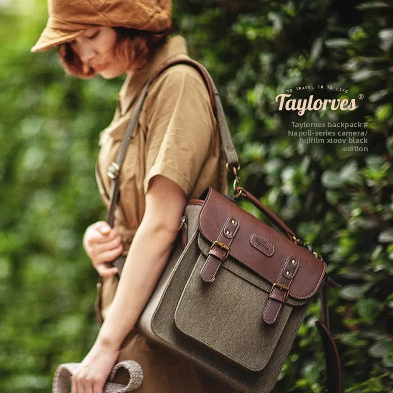 Taylorves DSLR/Backpack Camera Bag, Compatible with Fujifilm X-T5, Mirrorless X-S10, Canon M50, and Sony Cameras