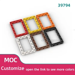 10PCS Building Block MOC High-tech Parts Rectangular Beam Framework with Hole 7x11 39794 Compatible with Toys