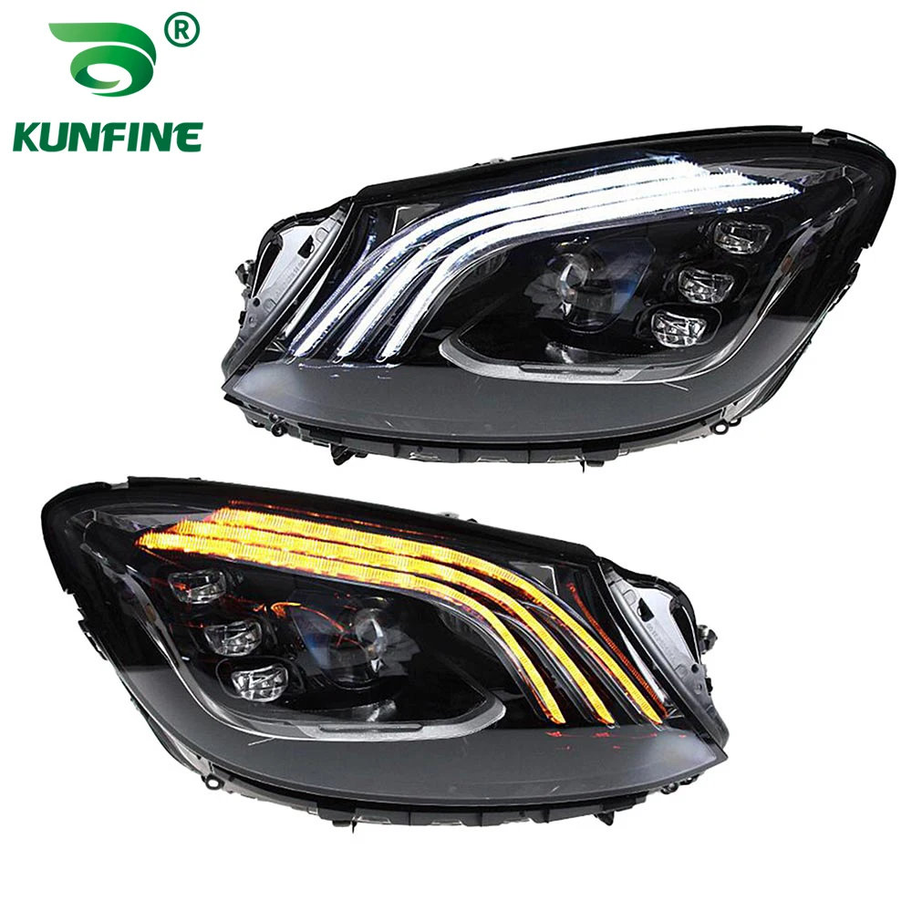 2x Car Headlight Assembly For Benz S-Class W222 2014-2017 LED Dynamic Turning Signals Plug and Play Head Lamp DRL Headlights