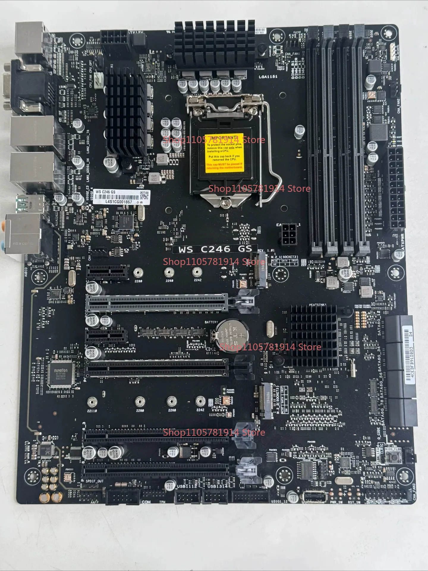 For ASUS WS C246 GS Workstation Main Board LGA1151 C246 Chipset DDR4