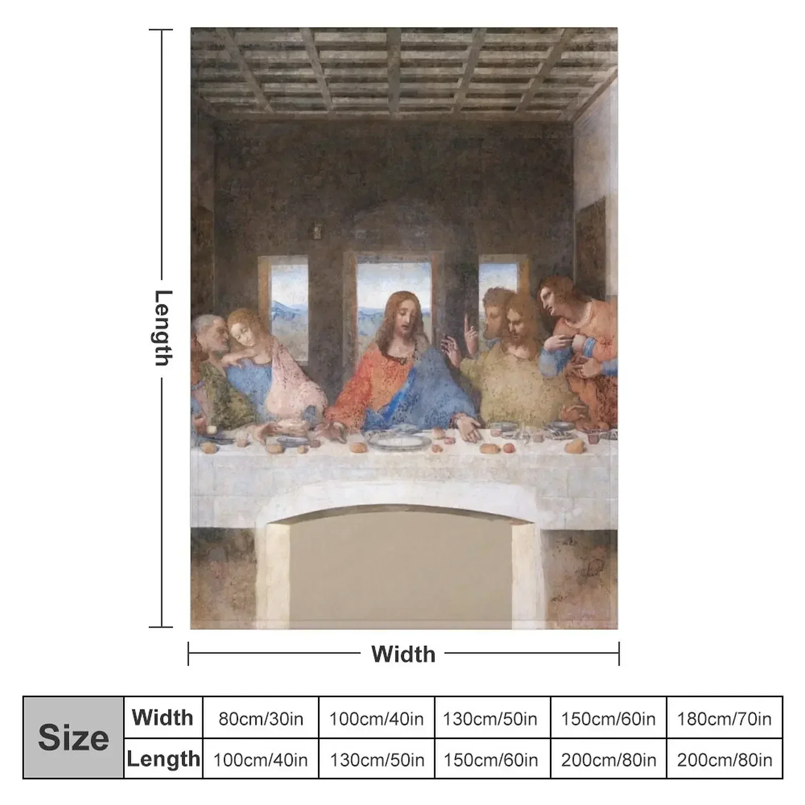 Leonardo da Vinci's The Last Supper (1495-1498) Throw Blanket Shaggy Luxury St Summer Beddings Luxury Designer Blankets