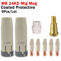 MB-24KD New Coating Protection Nozzle 0.8/1.0/1.2mm Contact Tips Gas Nozzle Holder of 24KD MIG MAG Welding Torch