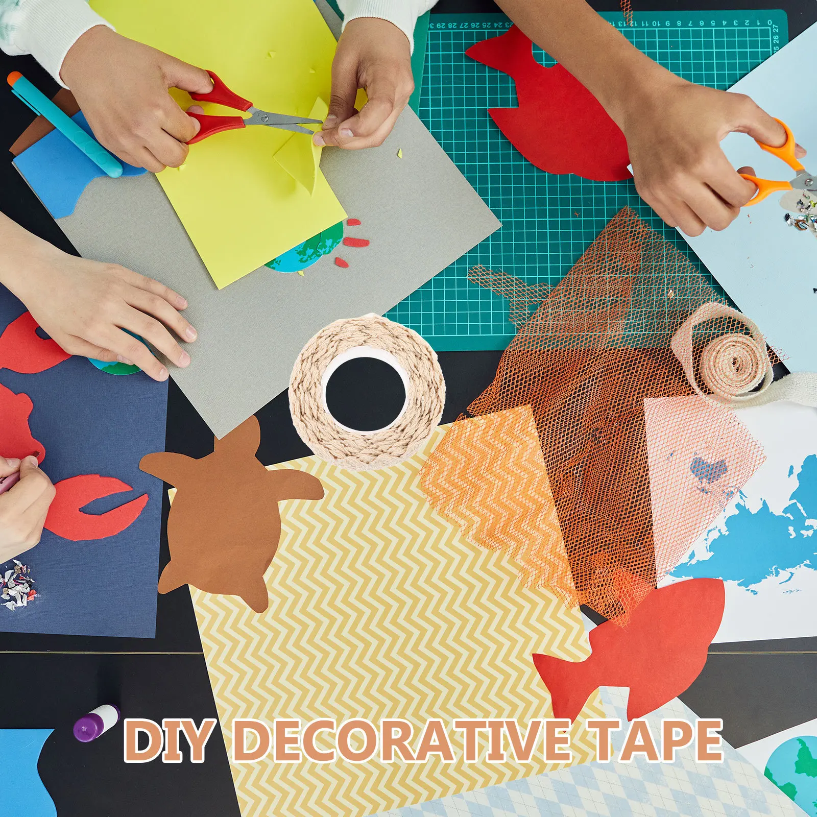 

2Pcs Hollow Lace Trim Tape Beige Sticky Craft Decorative for Planners Diaries Phone Cases Handmade Card Embellishment