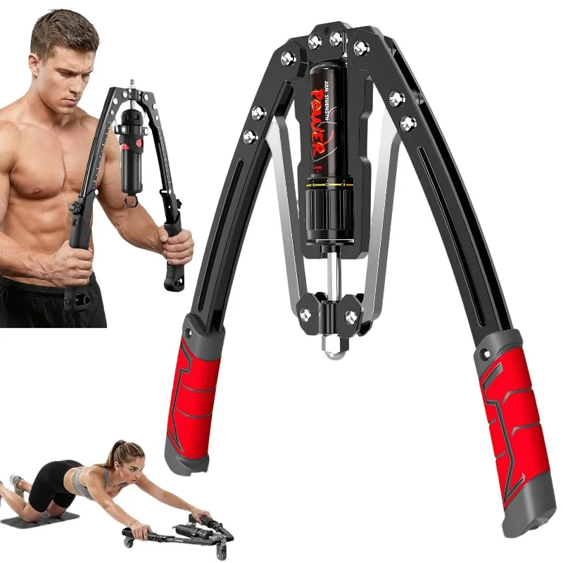 22-440 Lbs Arm-Trainingsgerät, Power Twister mit Einstellbarem Widerstand, Brust-Trainingsgerät für Männer, Fitness Brustexpander