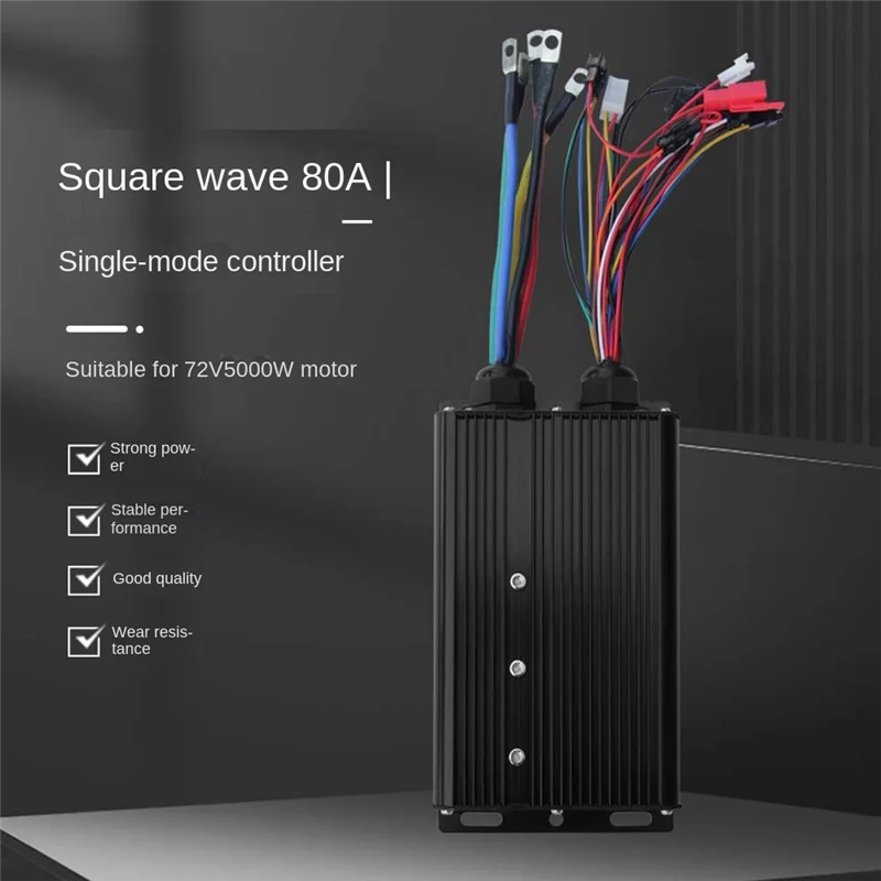 A51Q-Square Wave Controller 48-72V 80A 5000W Electrics Bike Scooter Engine Motor Hall Sensor Lithium Conversion Controller