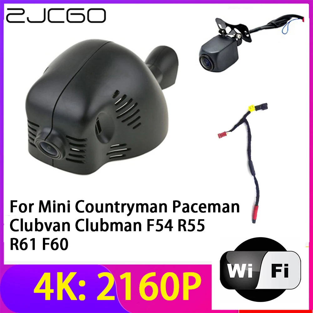 

ZJCGO 4K 2160P Dash Cam Car DVR Camera Recorder Wifi Night Vision for Mini Countryman Paceman Clubvan Clubman F54 R55 R61 F60