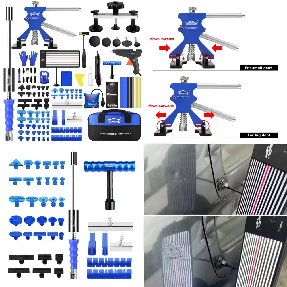 

Super Pdr Tool New Blue Set 0 Hurt Original Paint Auto Dent Puller Pdr Tools for Professional Car Manual Repair Tools