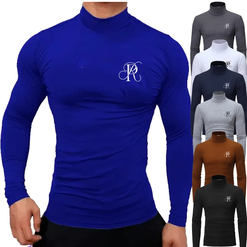 

Mens Winter Warm Long Sleeve Bottoming Tops Turtleneck Comfortable High Quality Thermal Underwear Clothing For Men Tight Fit Top