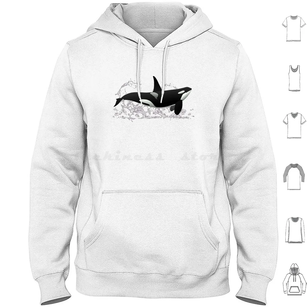 I Lover Whales Like Willie Porpoise Lovers & Sticker Hoodies Long Sleeve Whale