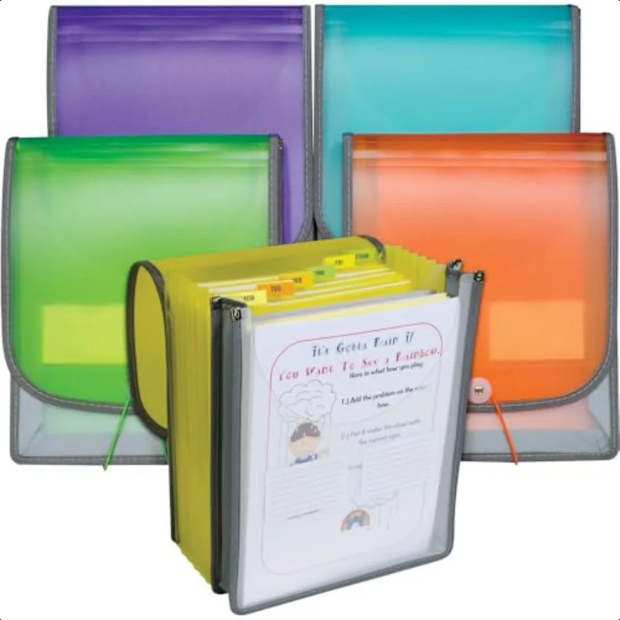 

7Pocket Vertical Expanding Backpack Organizer File 1 File Color May Vary 58700 Assorted 1 x 10 1 4 x 12 3 4