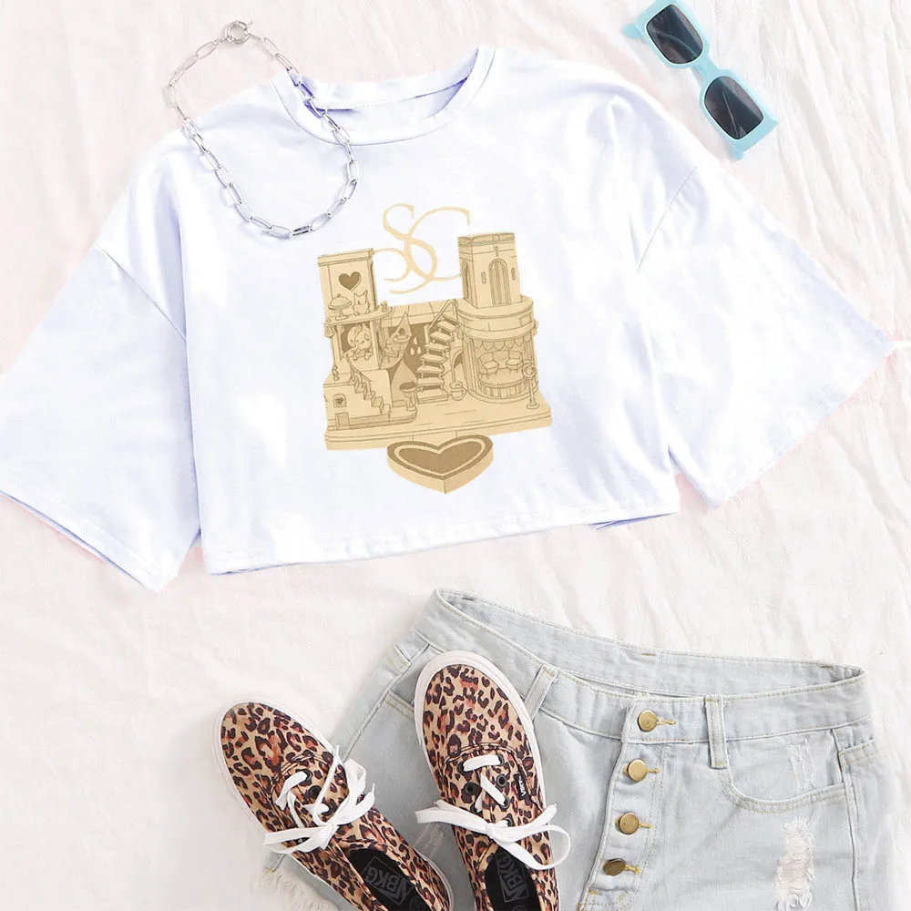 سابرينا كاربنتر هاوس جولة 2025 المحاصيل الأعلى مثير قميص الفتيات تي شيرت #3