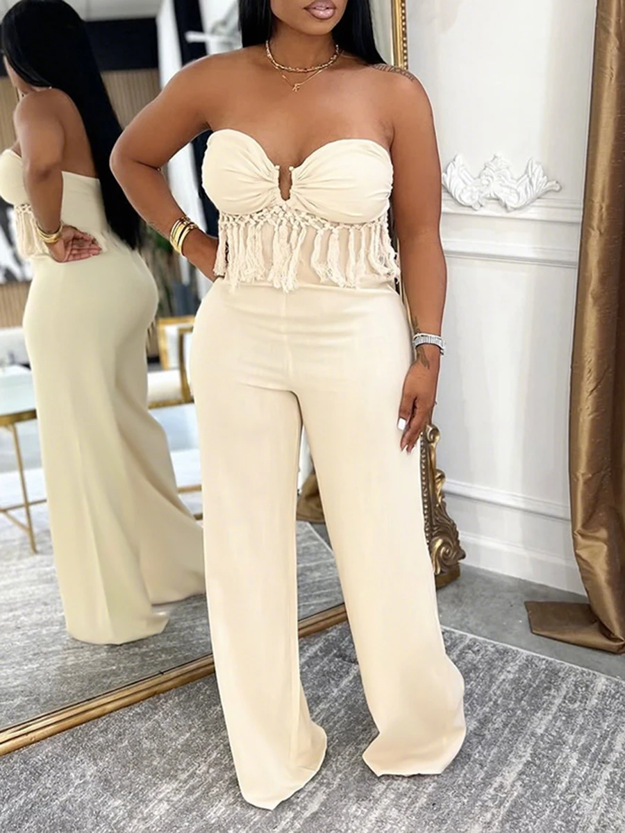 ZIML Solido Sexy Backless Dimagrante Tuta per Le Donne Senza Spalline Senza Maniche a Vita Alta Temperamento Tuta Stile di Moda Femminile