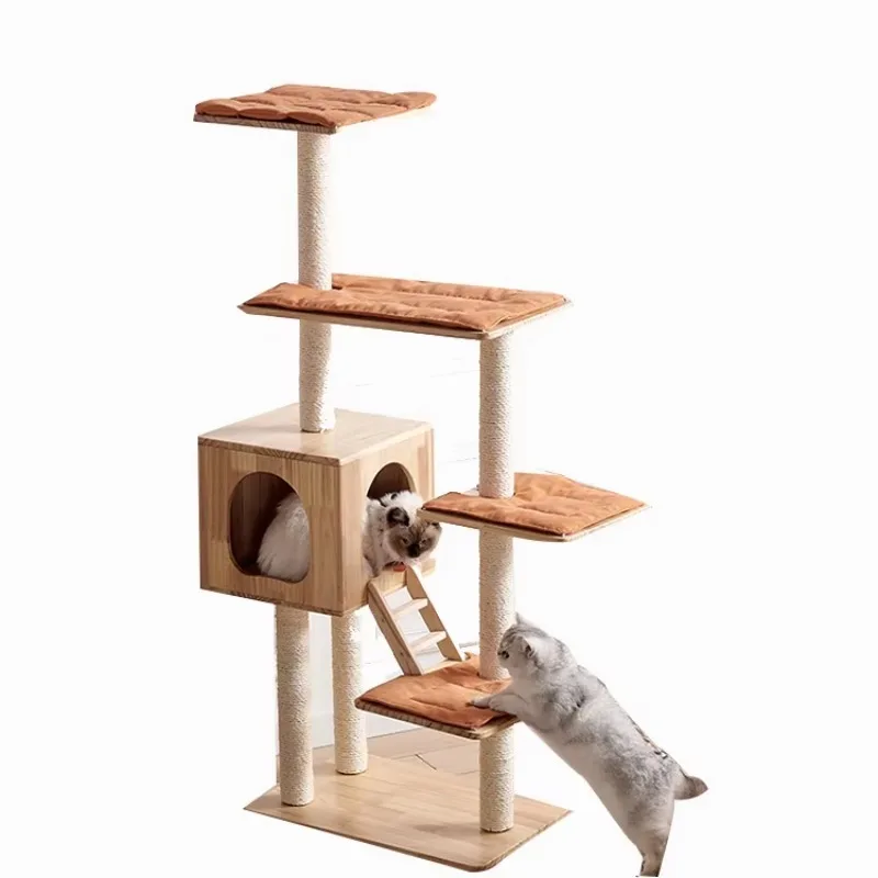 

Hot sell Modern Multi-Level Cat Climbing Frame Cat Tree Towers Pet Play House Furniture for Cat