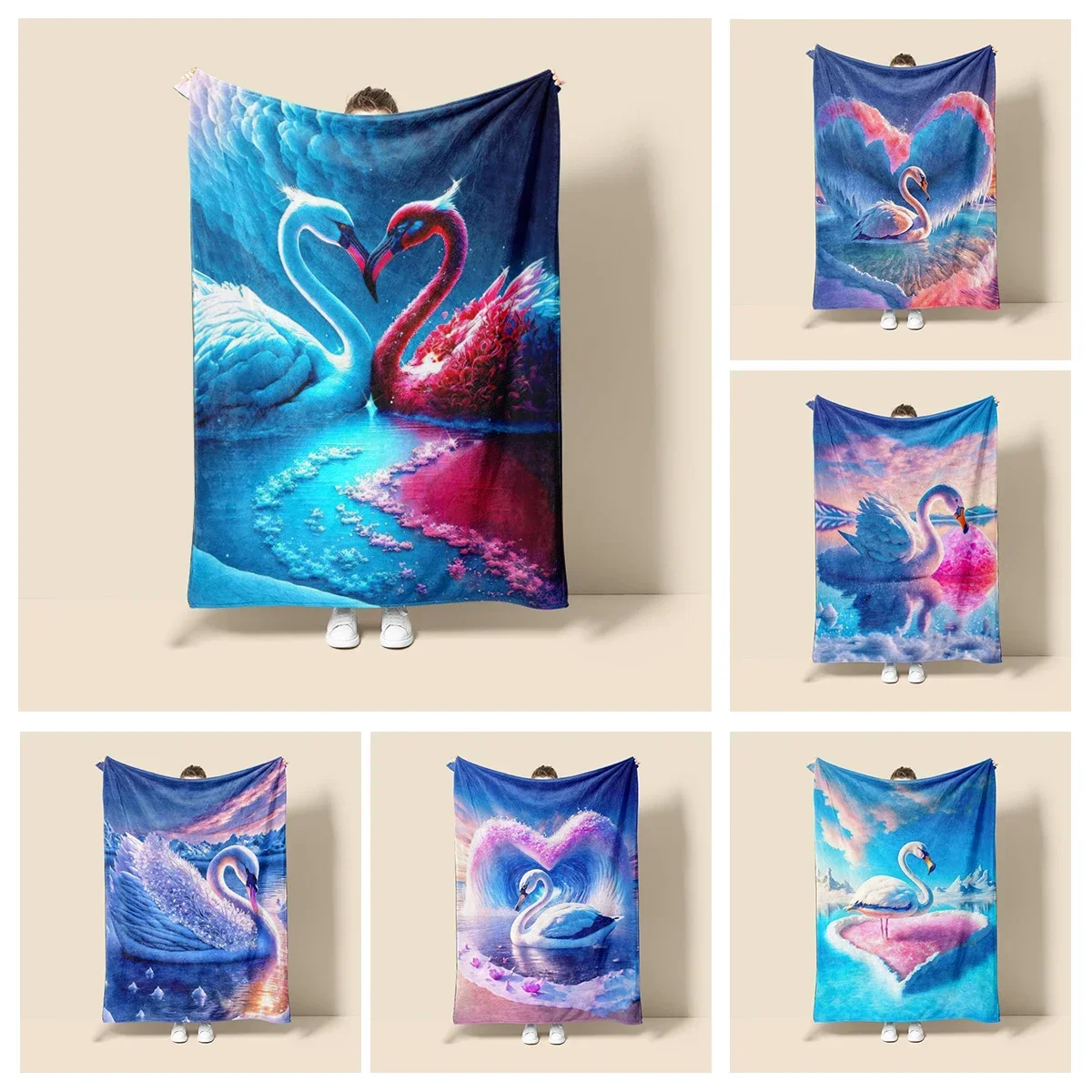 

Plush Throw Blanket for Sofa or Bed Soft Thick Natural and Animal Prints Perfect for Winter