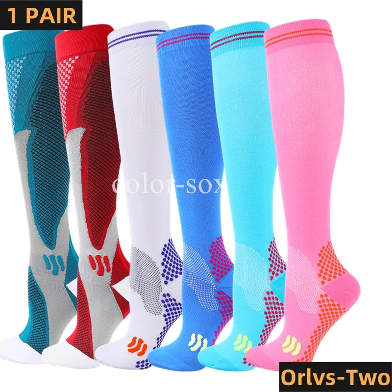 New Compression Socks 20-30mmhg High Stockings Men Women Sports Socks For Marathon Cycling Football Varicose Veins EU36-50 Meias