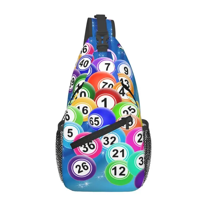 

Hot Game Best Play Bingo Sling Chest Bag Customized Shoulder Crossbody Backpack for Men Cycling Camping Daypack