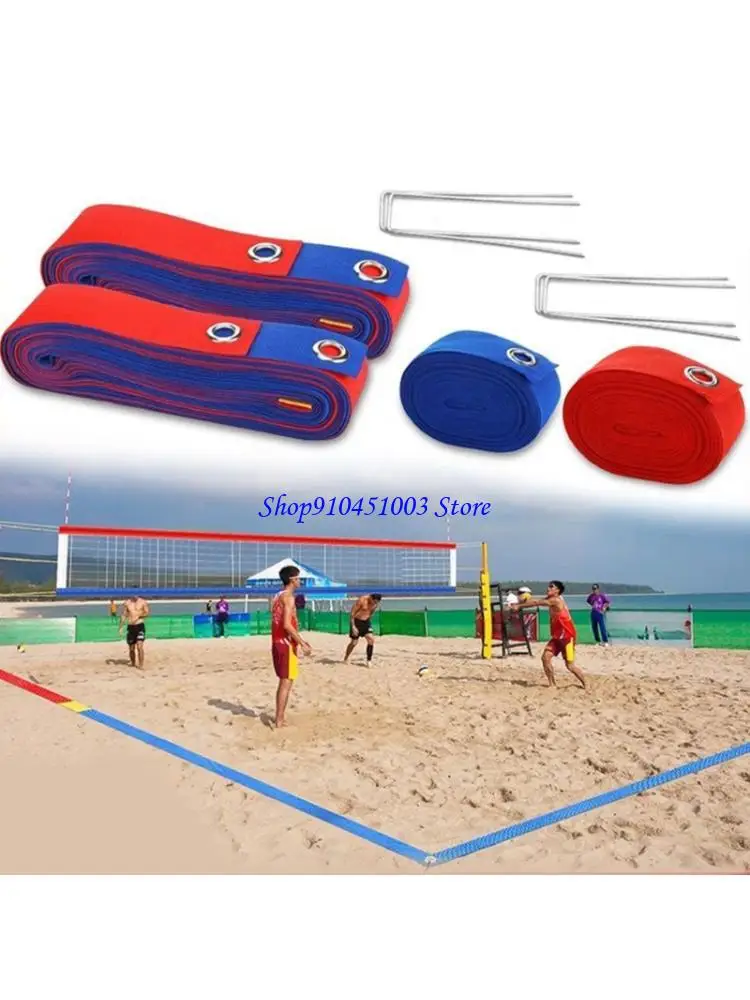 

77HC Beach Volleyball Line с заземляющими ногтями по волейбол -кортам маркера