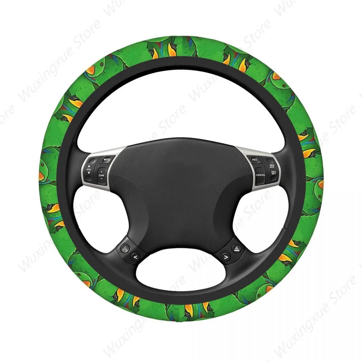 Male Eclectus Parrots Thickening Car Steering Wheel Cover 38cm Universal Suitable Car-styling Car Accessories