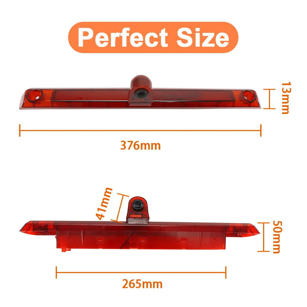 Carsanbo AHD/CCD 170° Car Rear View Backup Brake Light Camera Fit for Renault Master/ Nissan Interstar 2024 2025 Parking Reverse